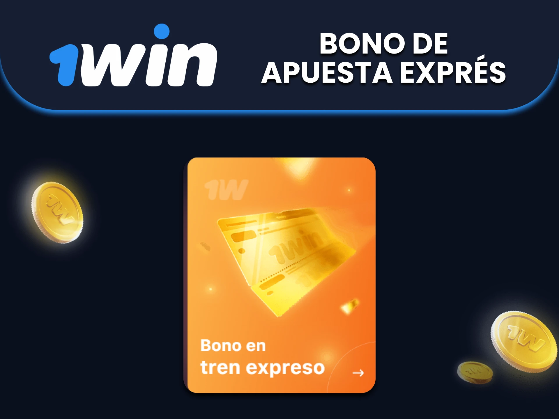 Al realizar apuestas exprés, recibe un bono de 1win.